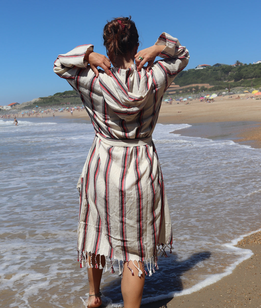 Striped Linen Robe