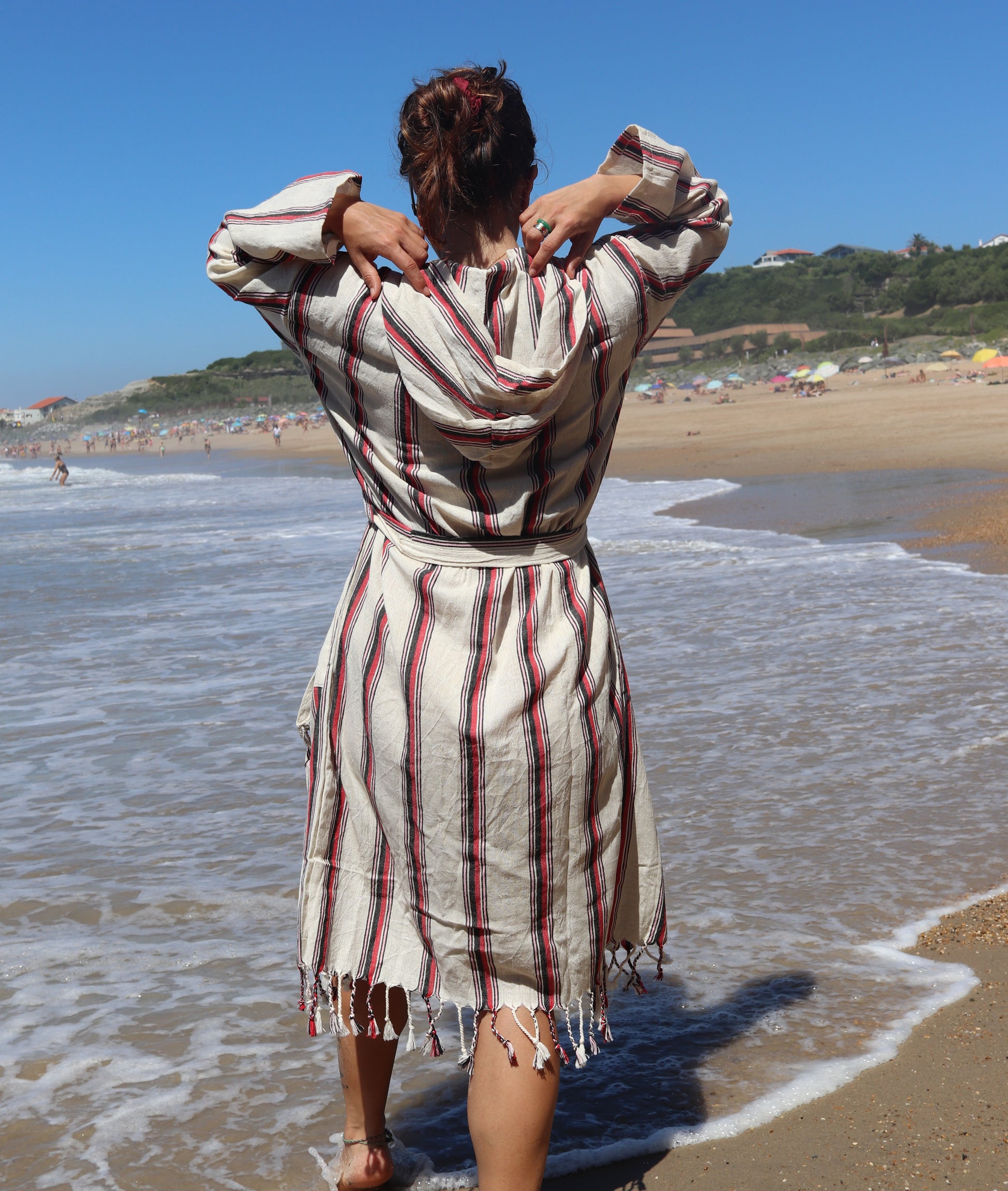 Striped Linen Robe