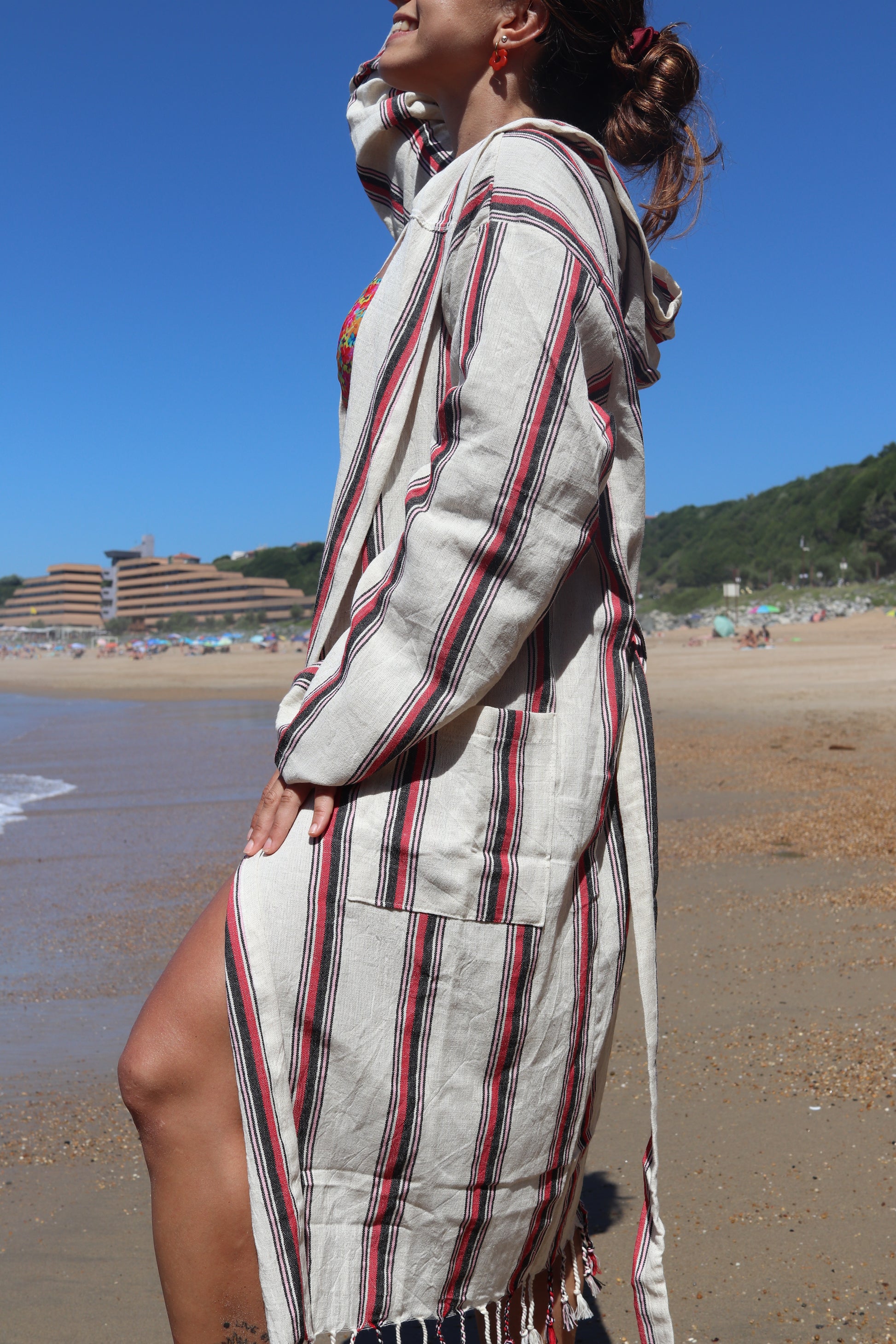 Striped Linen Robe