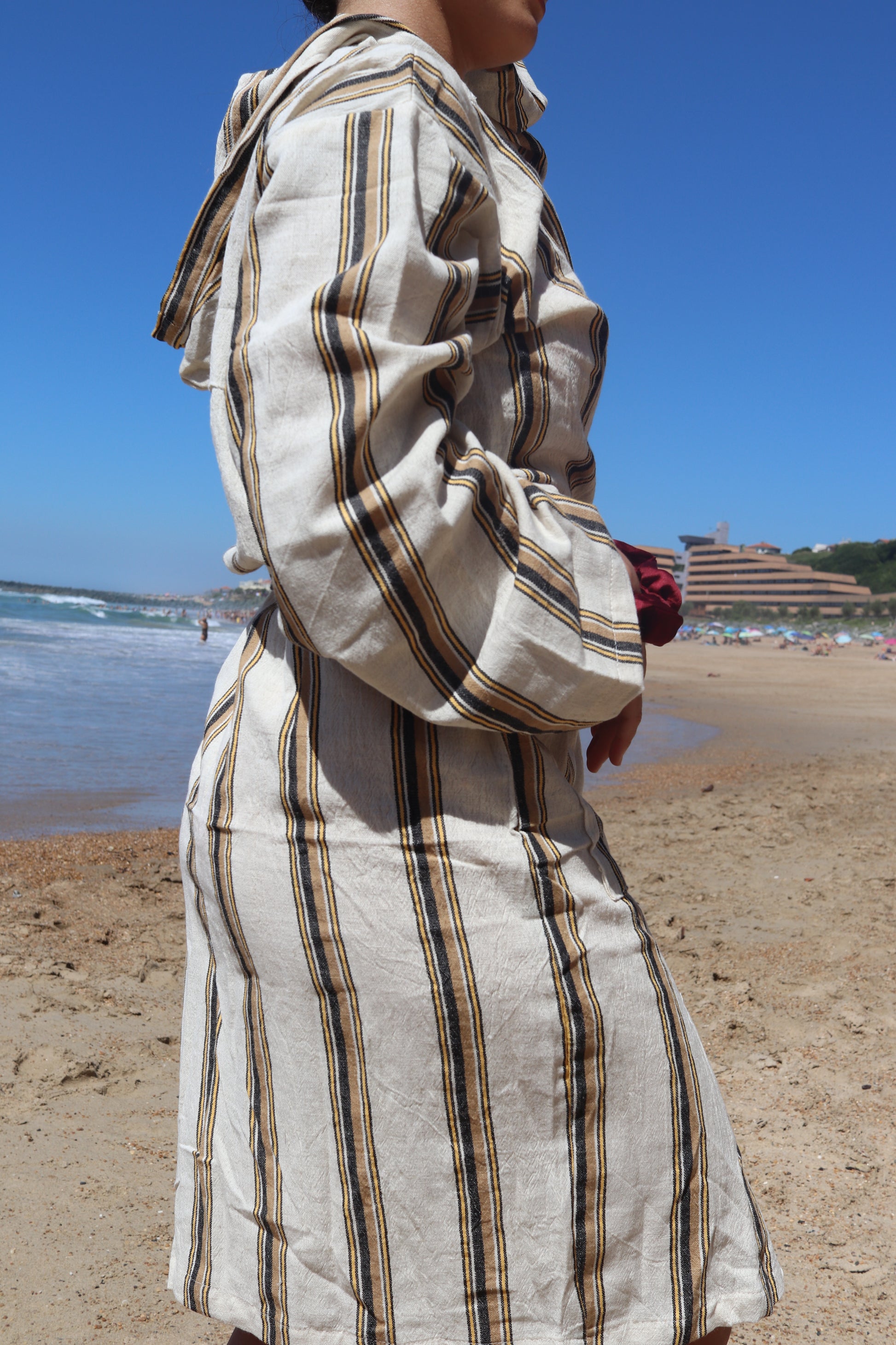 Striped Linen Robe