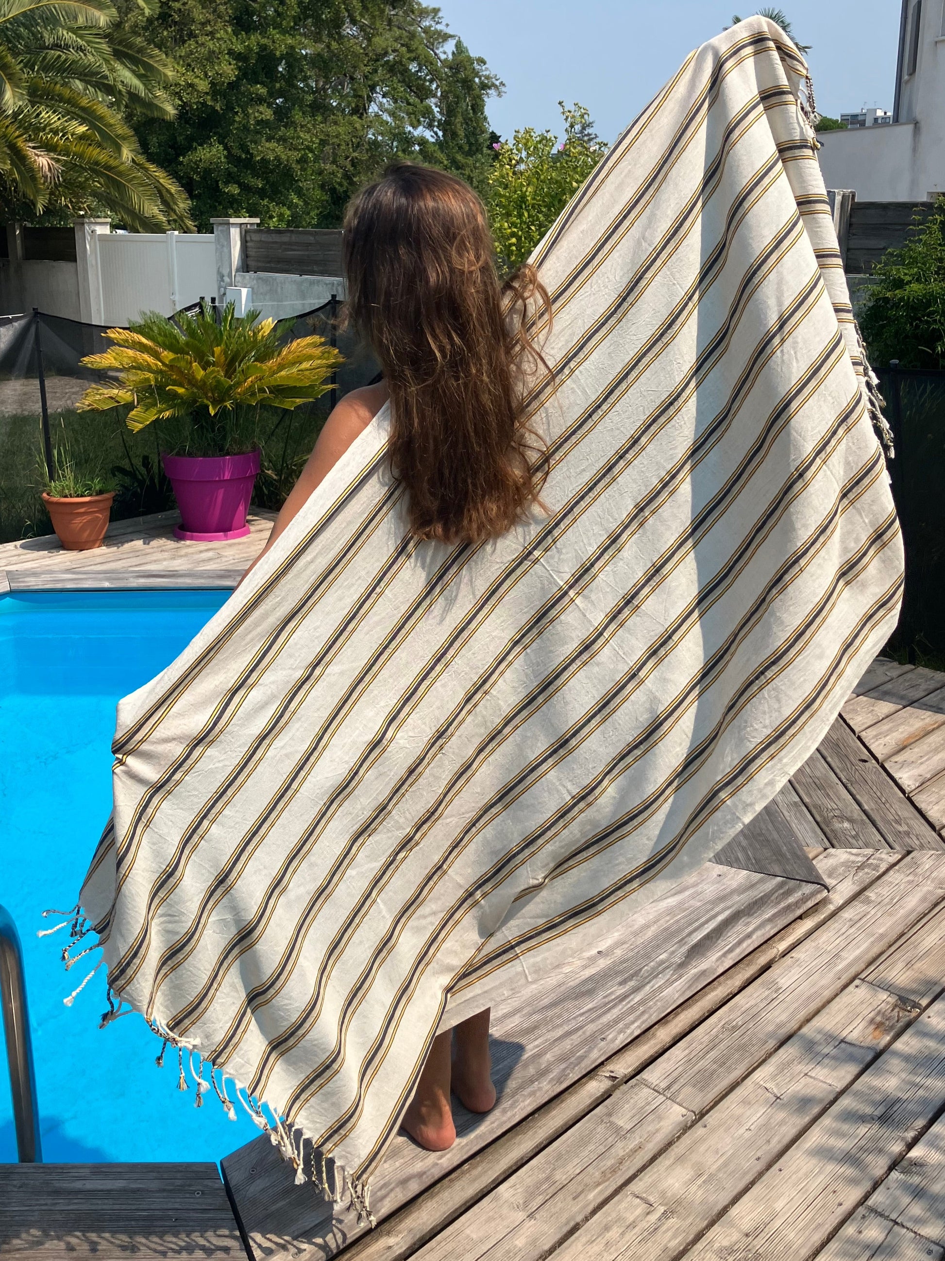 Striped Linen Towel