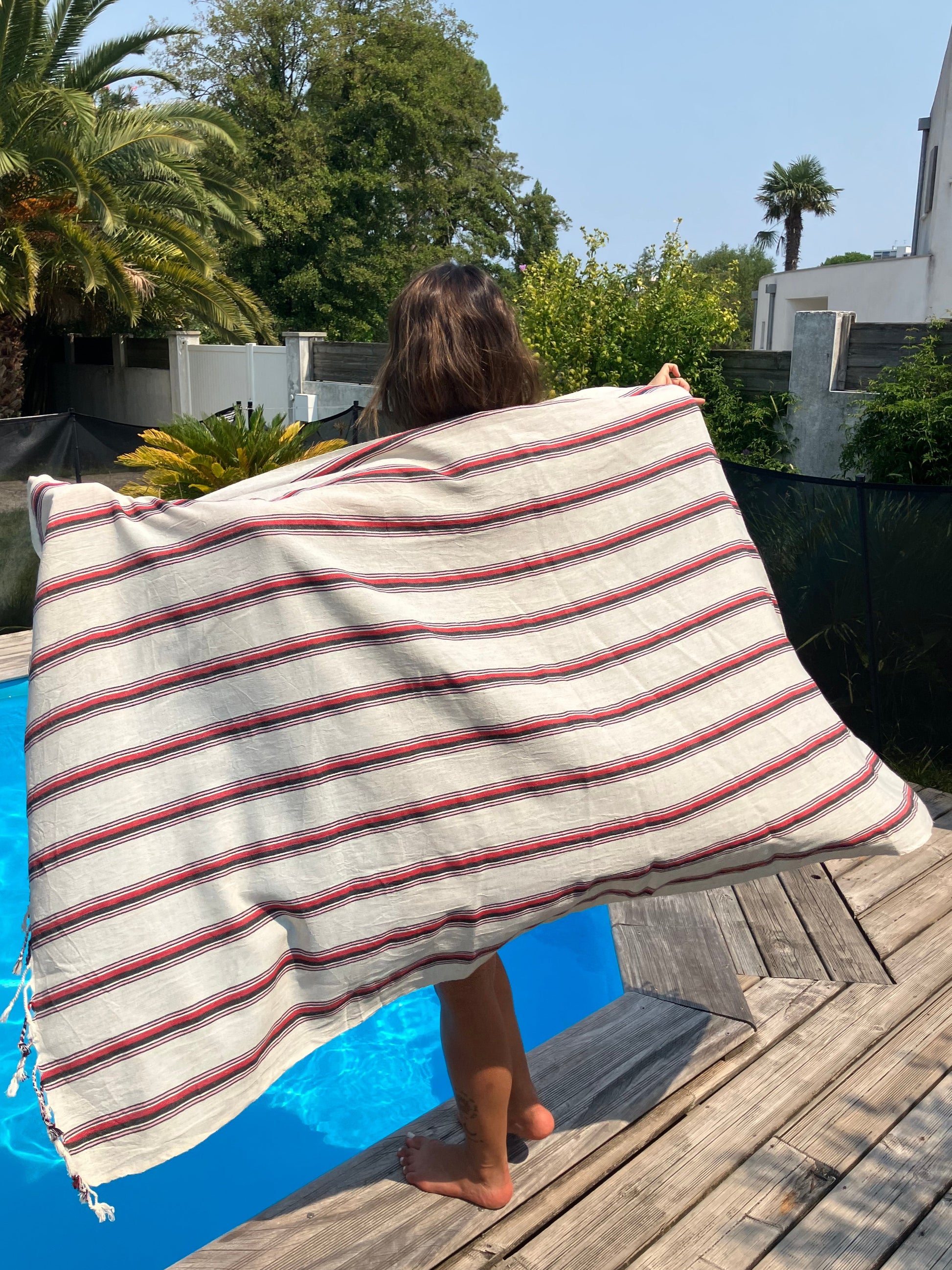 Striped Linen Towel