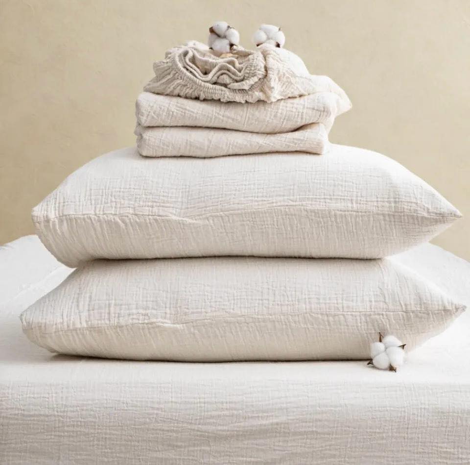 Ensemble de literie en mousseline 2 couches