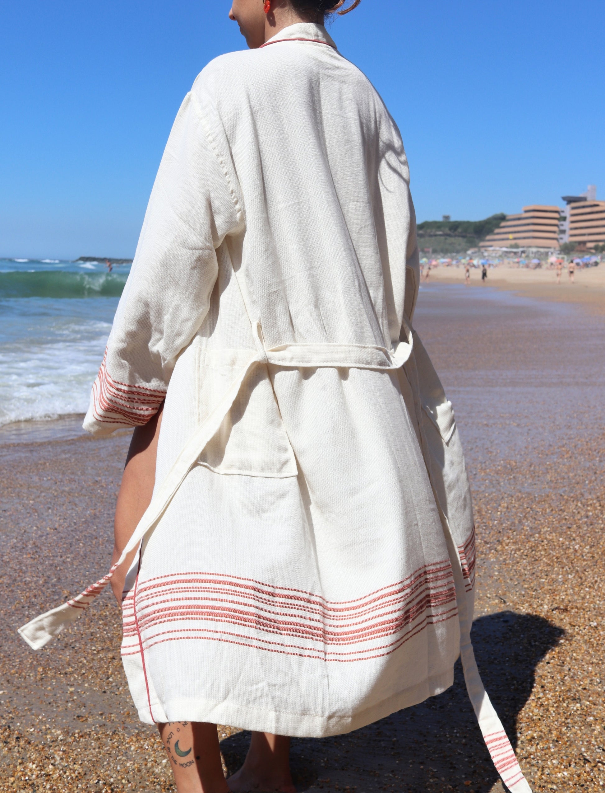 Pinstripe Robe