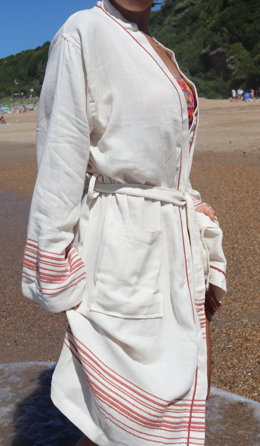 Pinstripe Robe