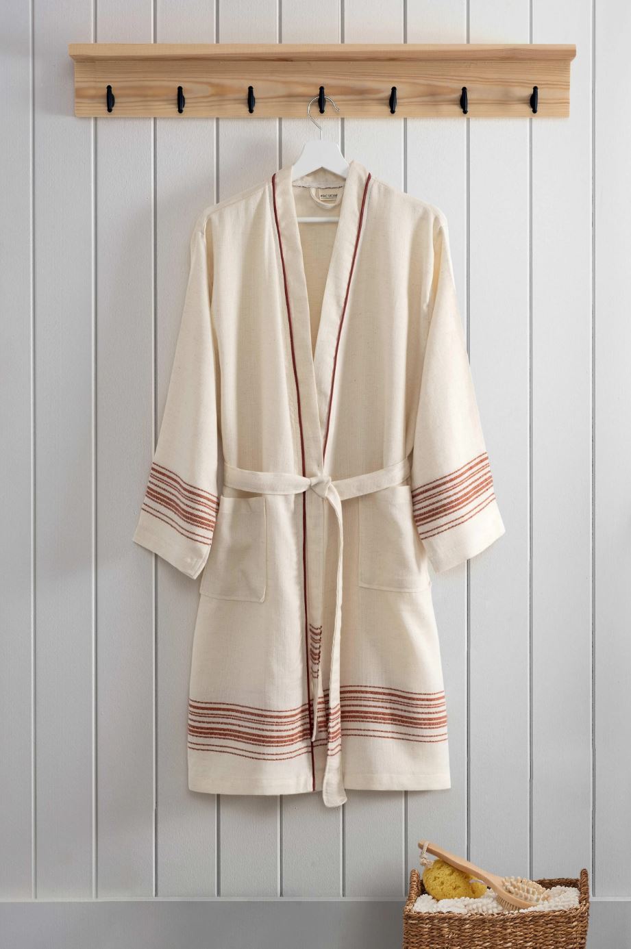 Pinstripe Robe